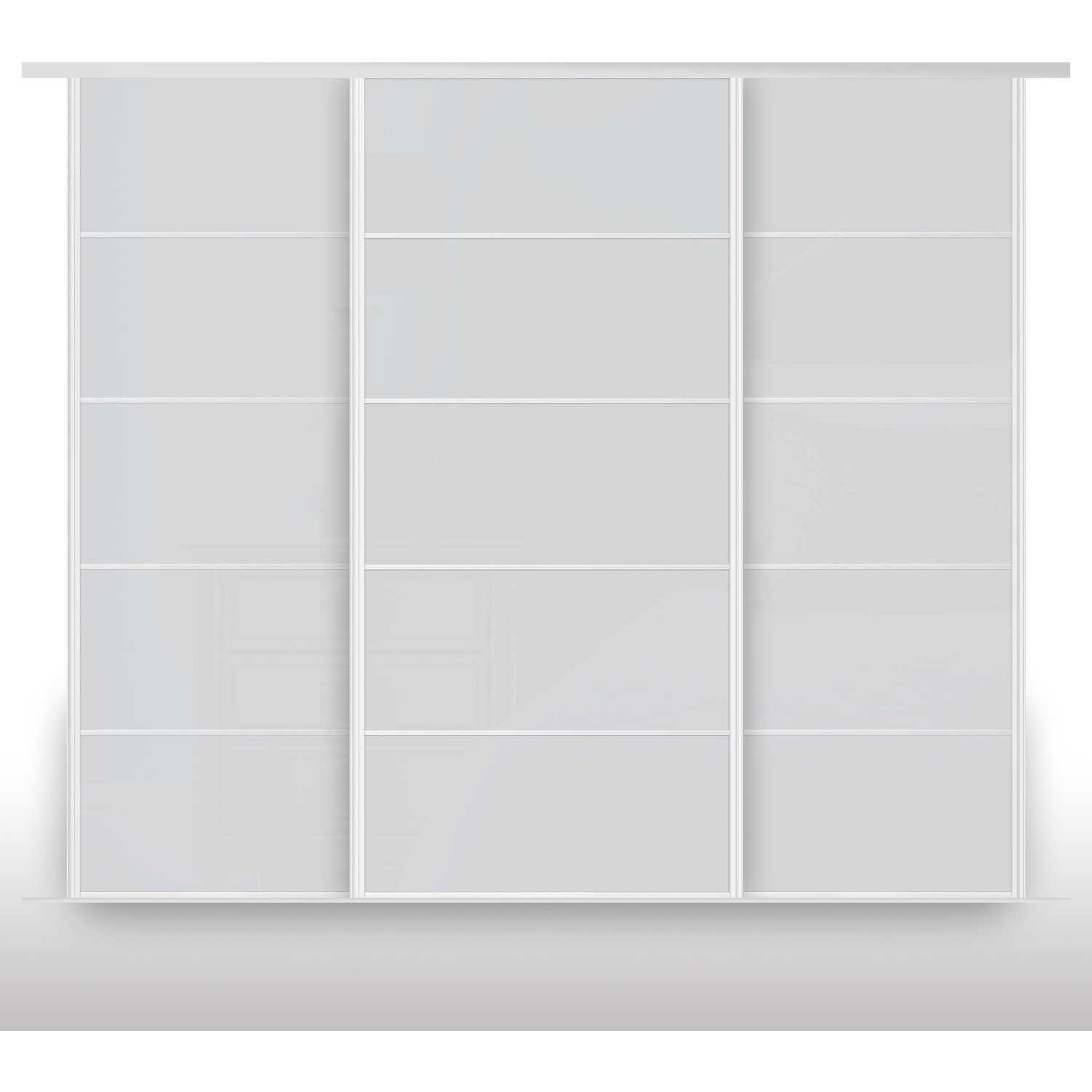 Shush Doors - Standard 3 Door Sliding Wardrobe - Solid / MDF, Aluminium thumbnail