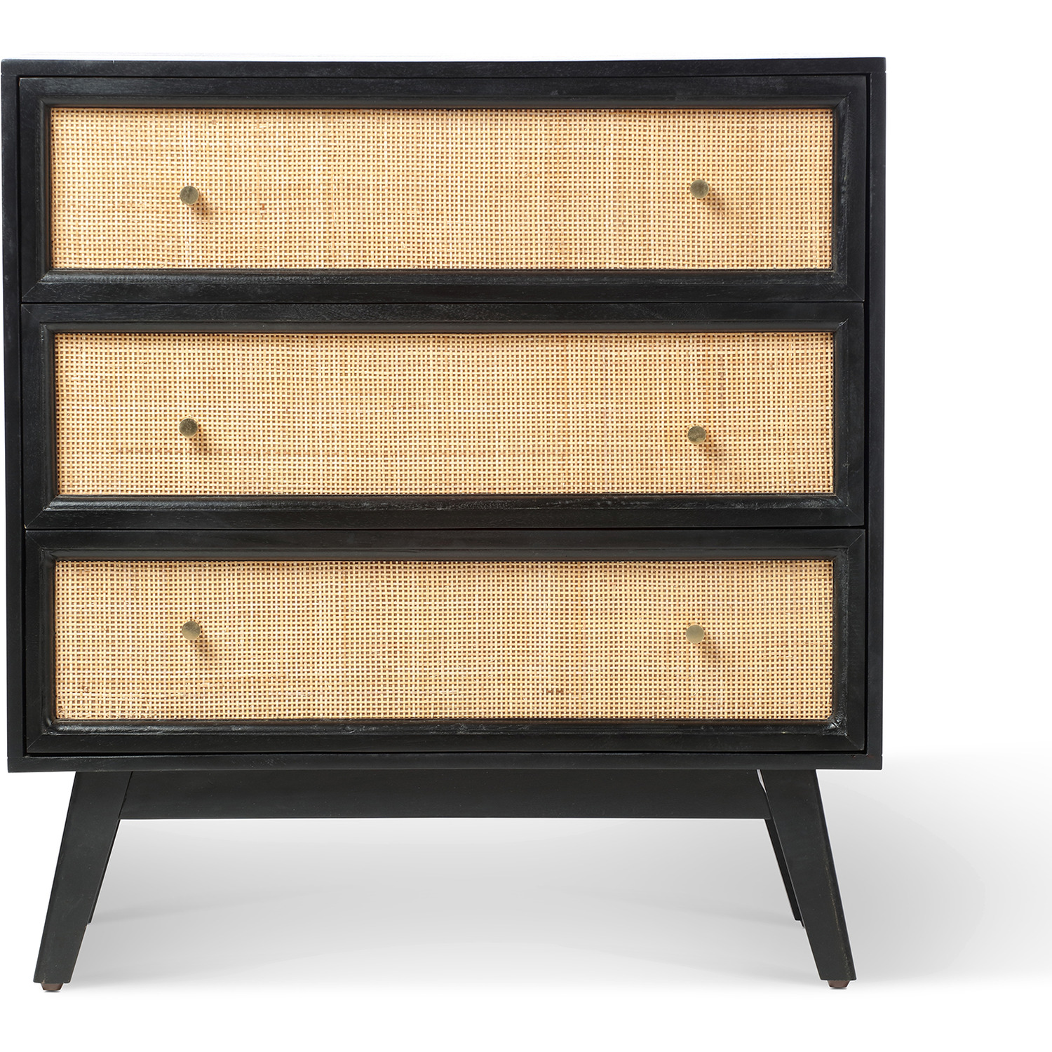 Small Chest Unit Venice 3 Drawer Chest Unit Rattan Mango Wood