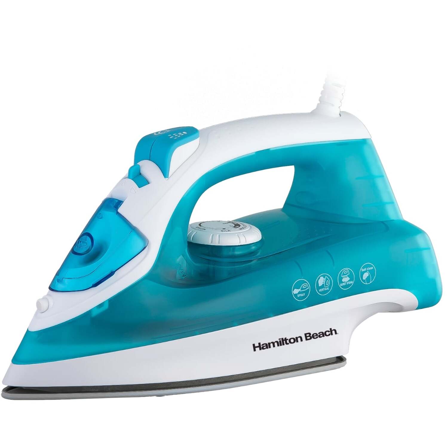 Image of SteamMax 2200W Aqua and White Steam Iron - Aqua