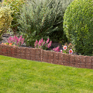 Woven Willow Border Edging Twin Pack