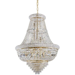 Dubai Indoor Ceiling Chandelier Pendant Lamp 24 Lights Gold, E14