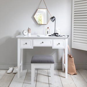 Karlstad Dressing Table with Drawers and Stool