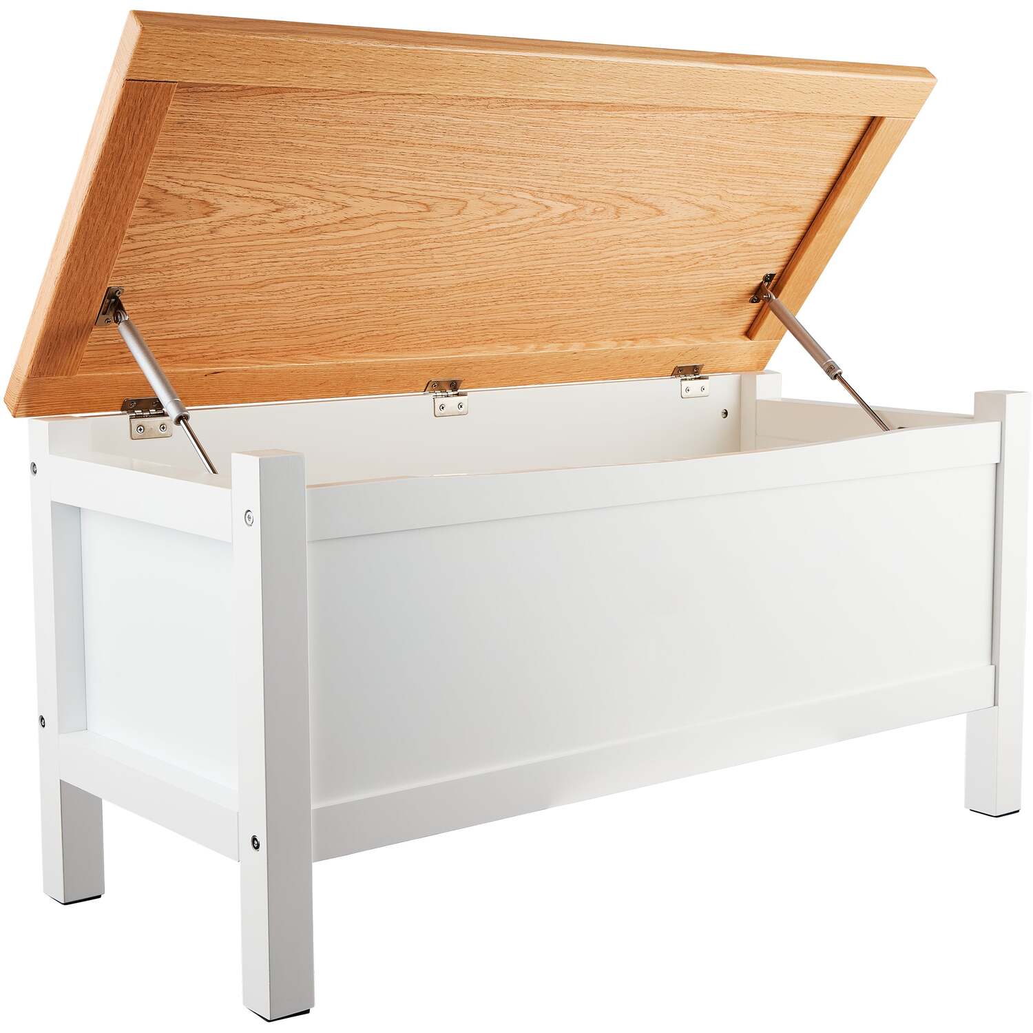 Esther Toy Box In White And Oak - White
