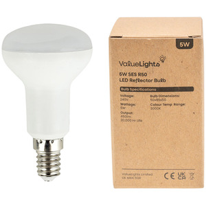 10 Pack E14 White R50 LED 5W Warm White 3000K Light Bulb
