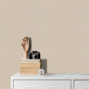 Natural Weave Cream Beige Wallpaper
