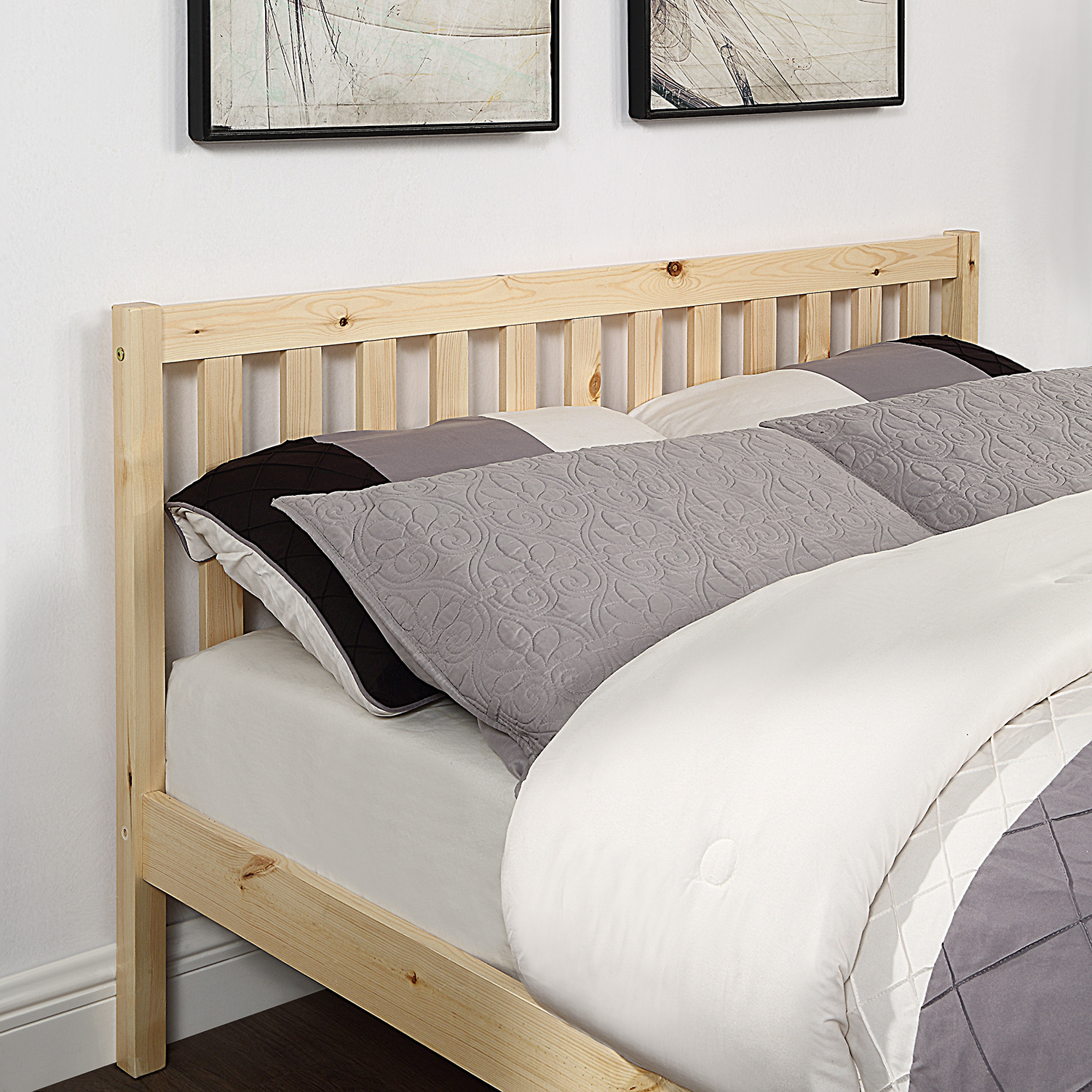 Wooden Bed Frame Pine Bed - Pine Yes