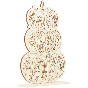 Paint Your Own Floral Wooden Stacked Pumpkins