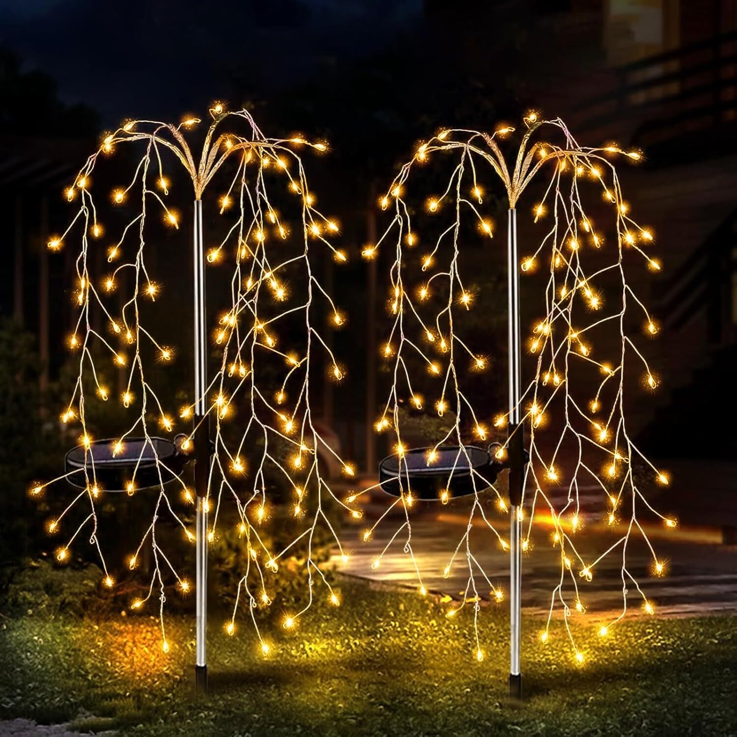 Image of 120 LED Solar Willow Tree Garden&hellip;