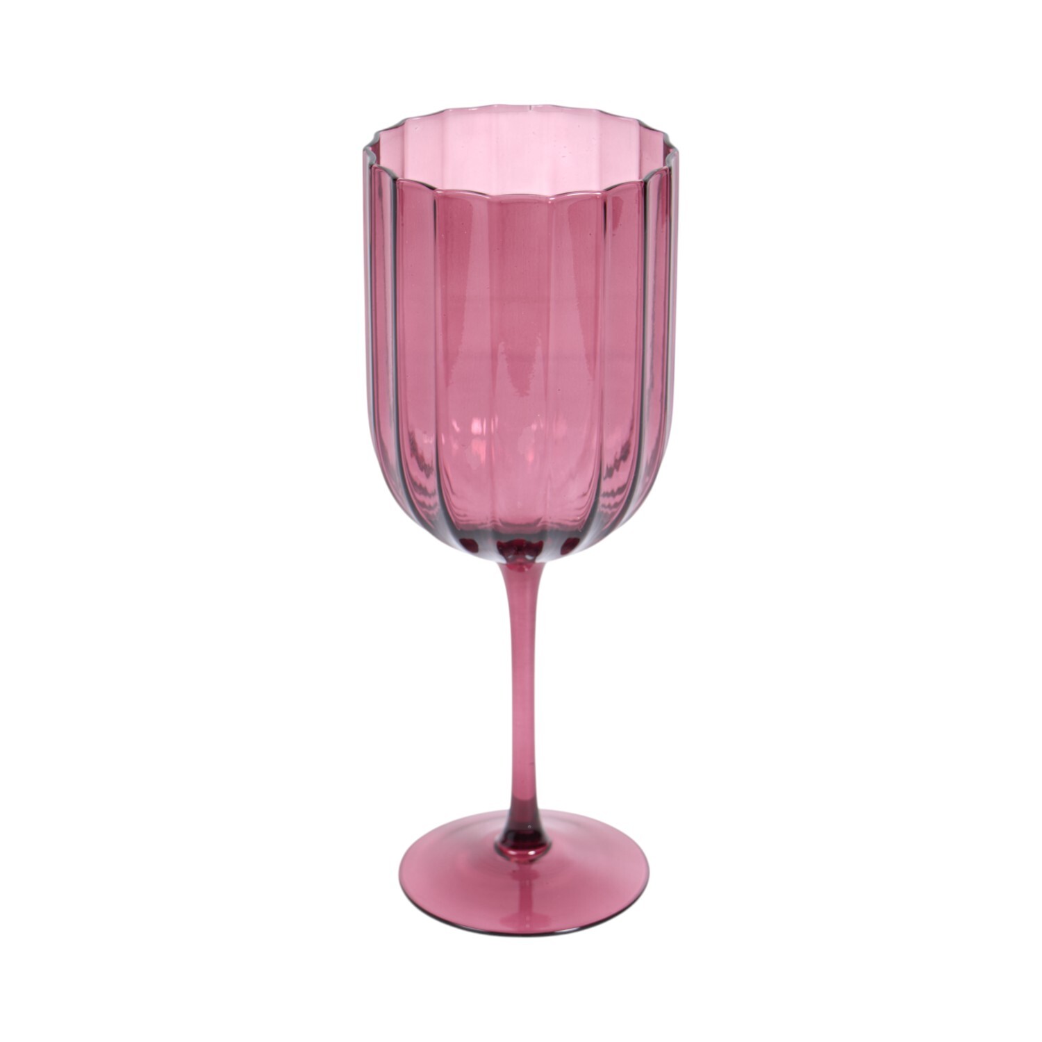 Plum Wine Glass - Purple
