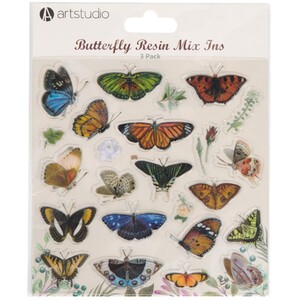 Pack of 3 Resin Butterfly Mix Ins