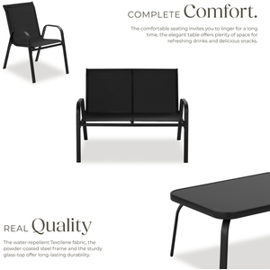 Seating Group Nora For 4 People, Textilene Fabric