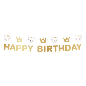 Kitten Party Birthday Banner