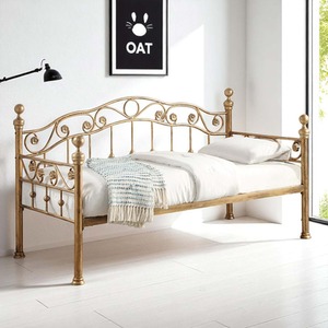 Mayfair Antique Brass Effect Metal Single Day Bed