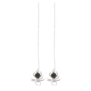 Spooky Elegance Spider Threader Earrings