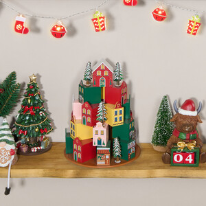Wooden House Scene Advent Calendar