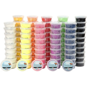 Foam Clay, assorted colours, 10x10 tub