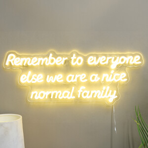 Remember Family Neon Sign