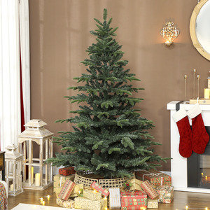 HOMCOM 6ft Christmas Tree, Hinged Xmas Tree with Realistic Branches