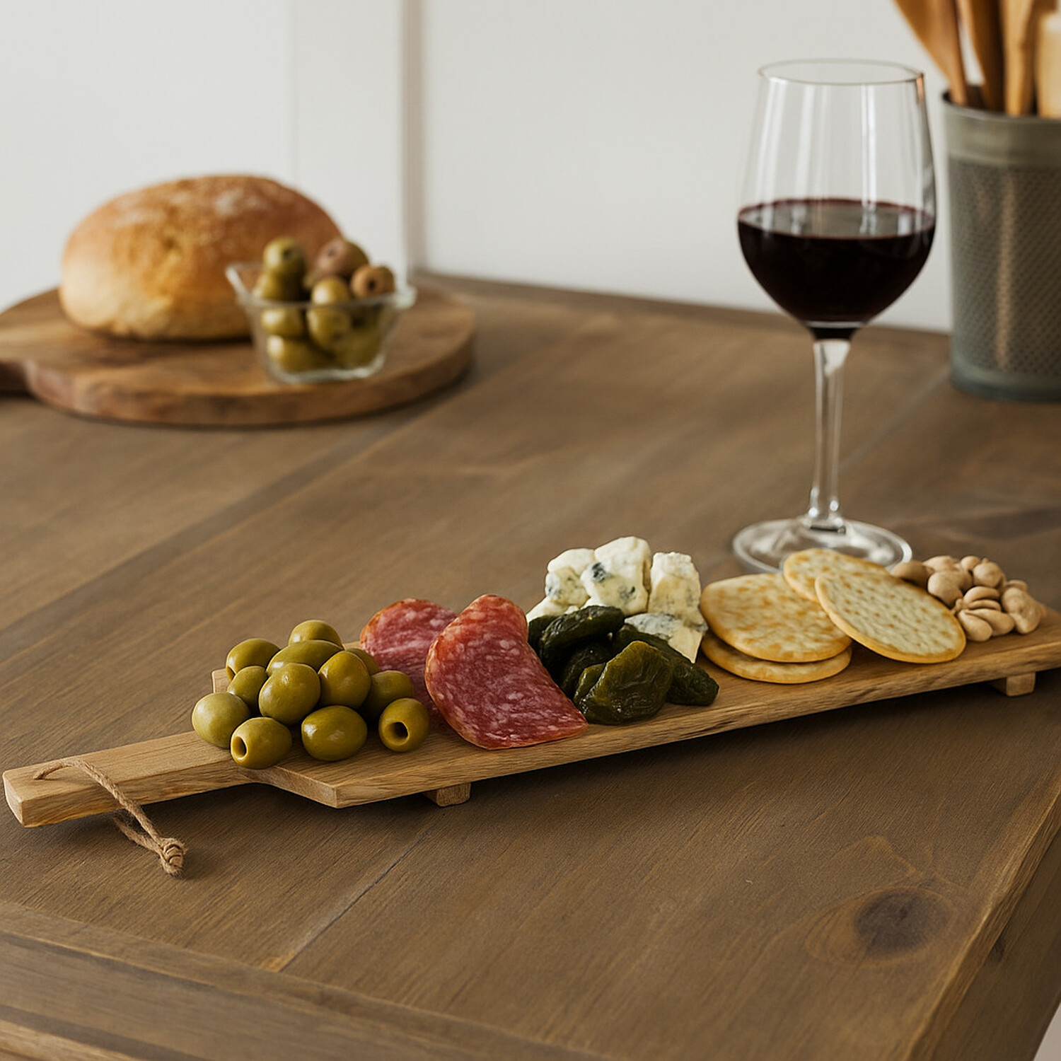 Image of Large Mango Wood Cutting Board with&hellip;