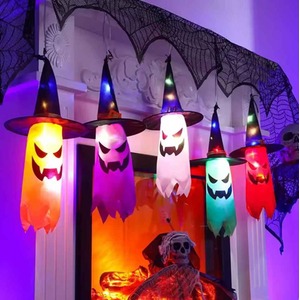 5 Pcs Halloween Witch Hat LED String Lights