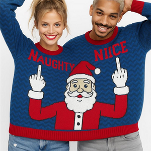 Chrismas Fun Jumbo Size Duo Naughty Nice Jumper