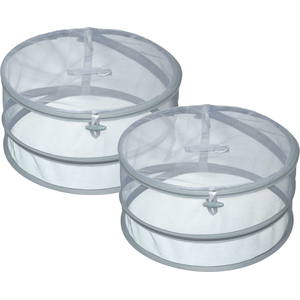 KitchenCraft Pop Up Mesh Food Cover Set - White