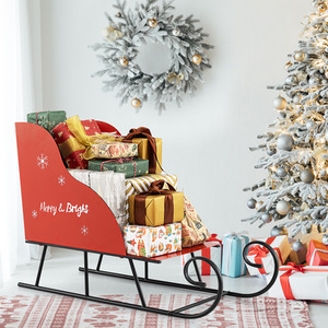 Christmas Santa Sleigh Basket