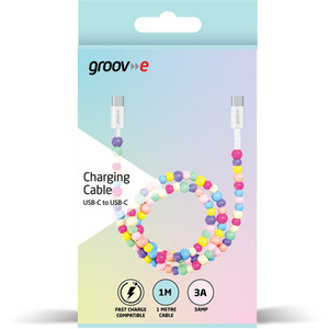 USB-C to USB-C Charging Cable 1M - Beaded Design