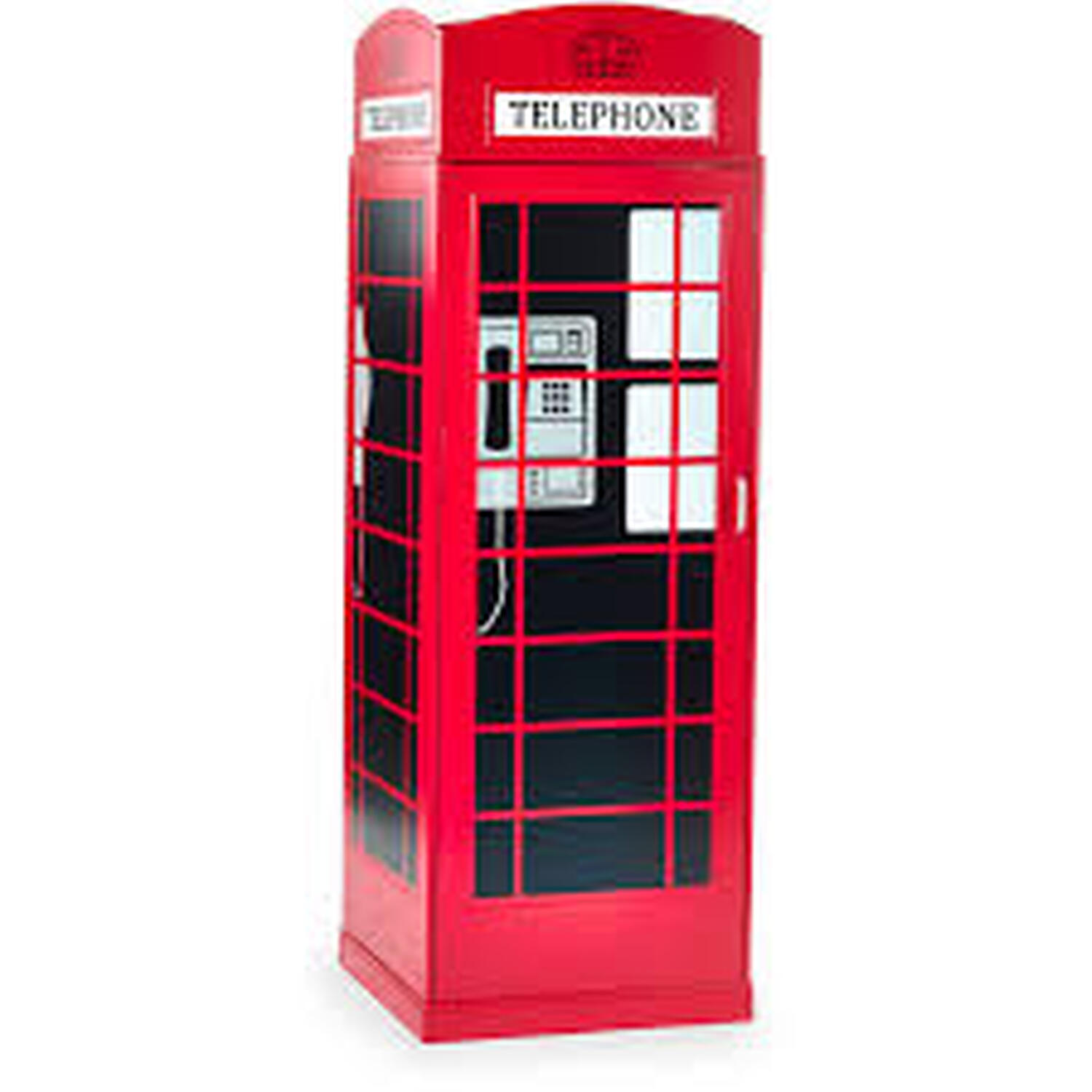 London Telephone Box Wardrobe - Red