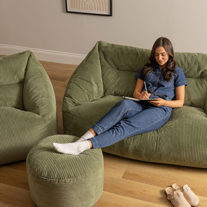 Icon Sofa, Armchair and Footstool Bundle, Jumbo Cord