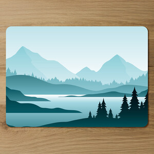Abstract mountain landscape Designer Placemat Set