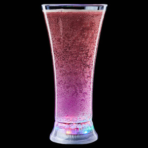 Water Liquid Activated LED Drinking Glasses Flashing Light Up Tumbler