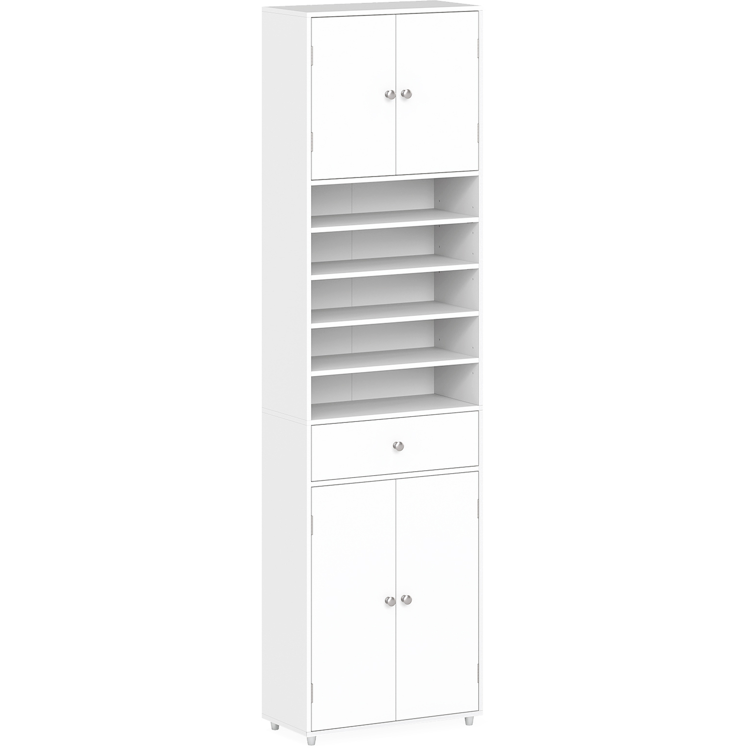 Laundry Room Tall Cabinet - White
