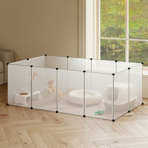 Transparent Animal Playpen Plastic Panel