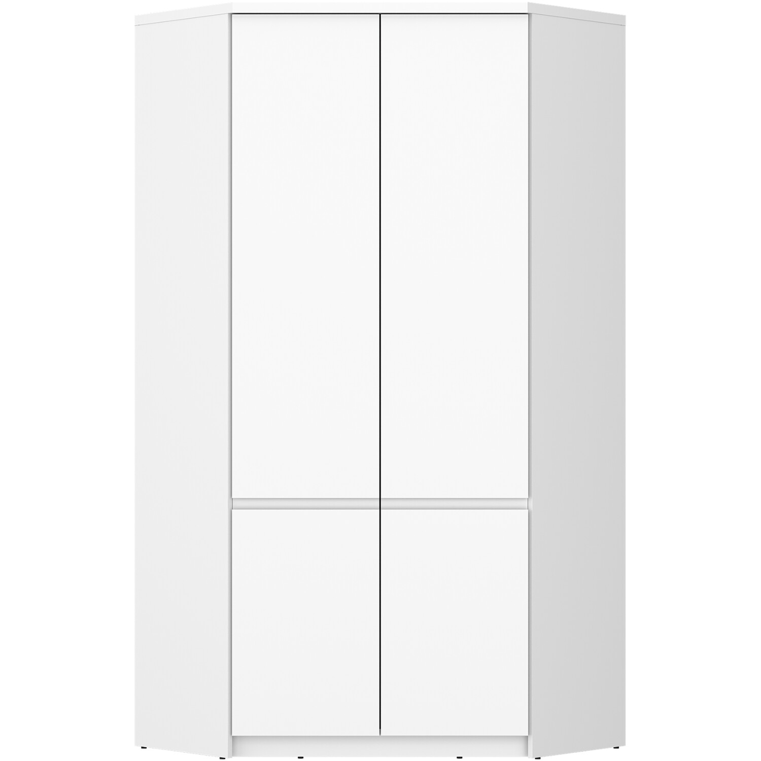 Fribo Corner Wardrobe - Alpine White