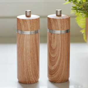 MasterClass Salt and Pepper Mill, Beech Finish, 17cm