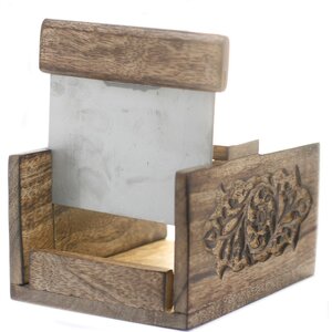 Carved Mango Wood Soap Cutter Uniform Slices for Loaves