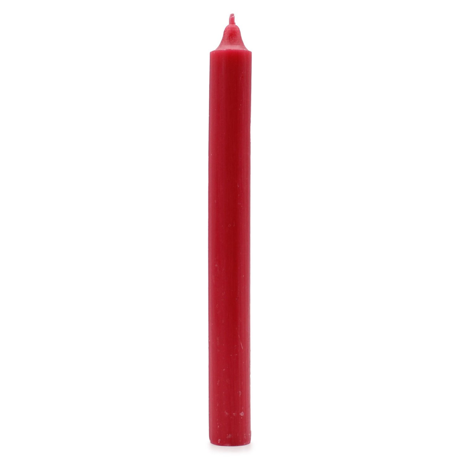Solid Red Dinner Candle Set 21 Elegant Rustic Candles For Dining - Red