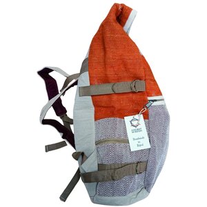 Hemp Trekking Rolling Backpack - Sunset Orange, Durable  Stylish Travel Bag