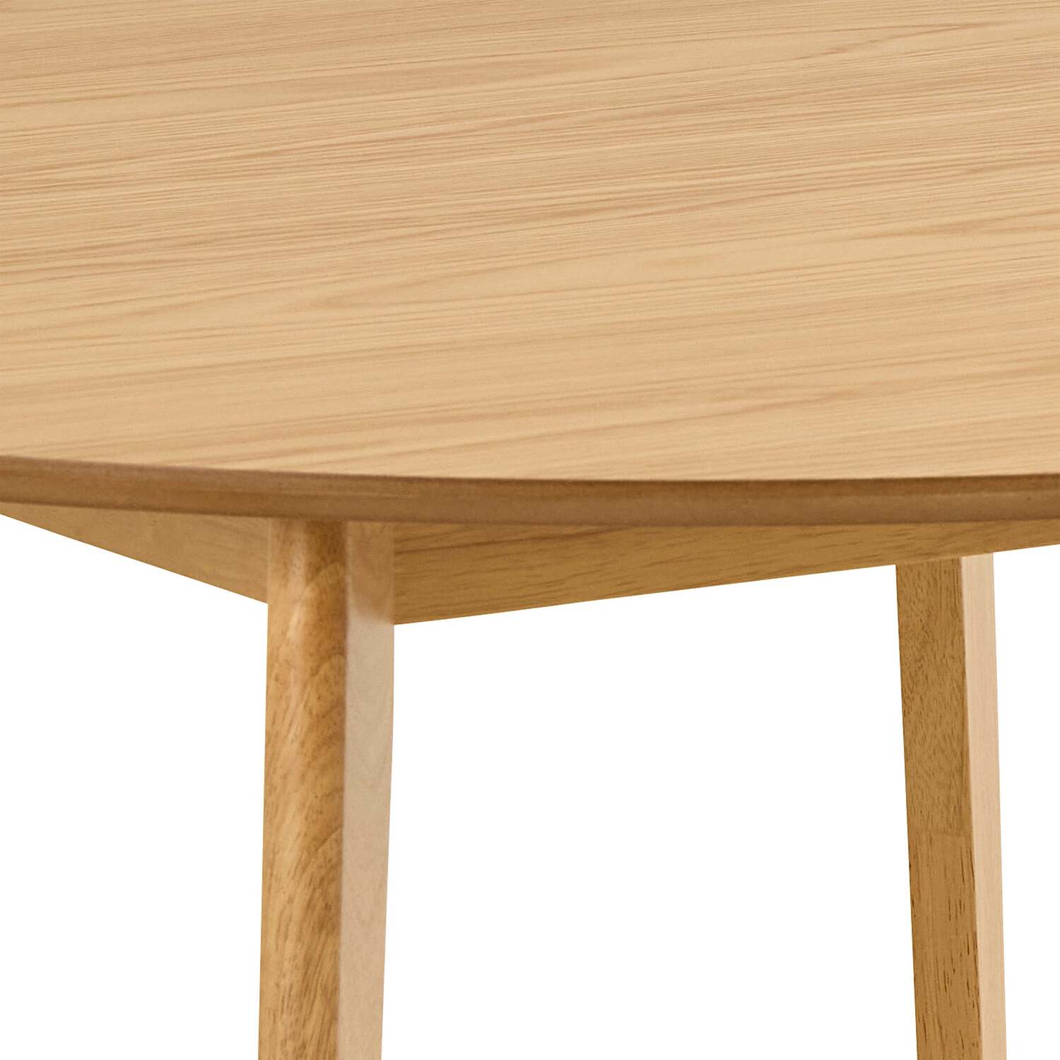 Wyld Haus Marseille 120cm Round Oak Veneer Dining Table Scandinavian Matt Oak - Natural