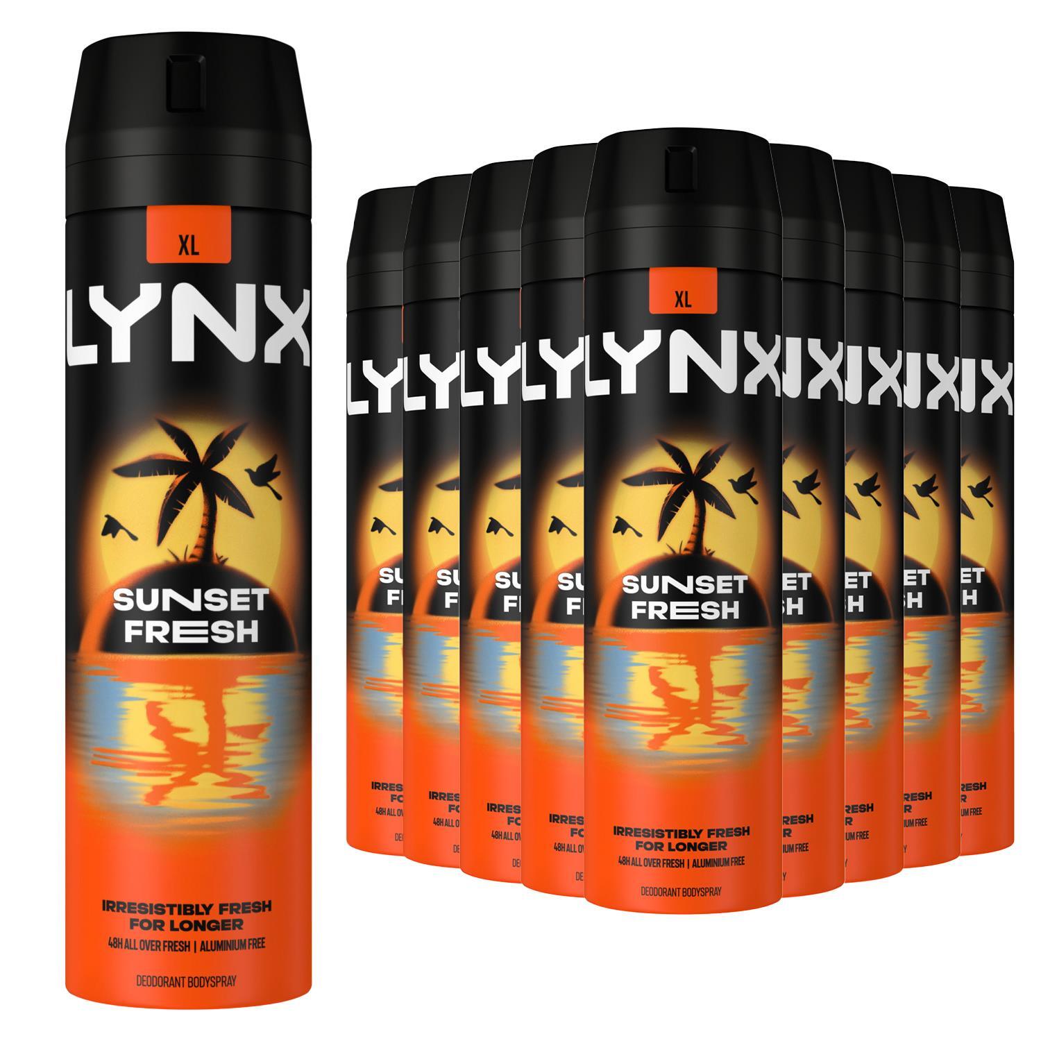 Lynx Sunset Fresh Men's Deodorant Body Spray 200Ml, 30 Pack - 30 / 21Cm / 19Cm