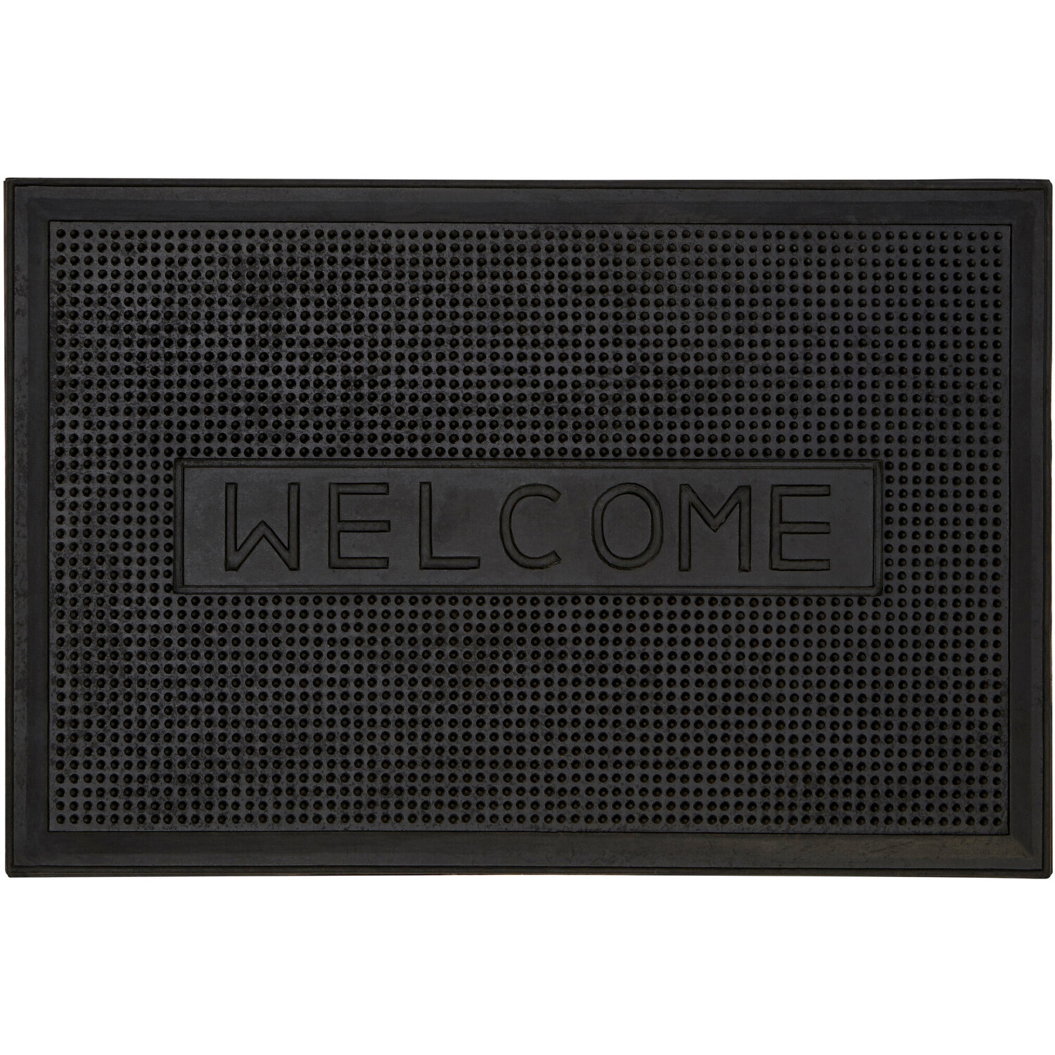 Filta Welcome Rubber Doormat - Black