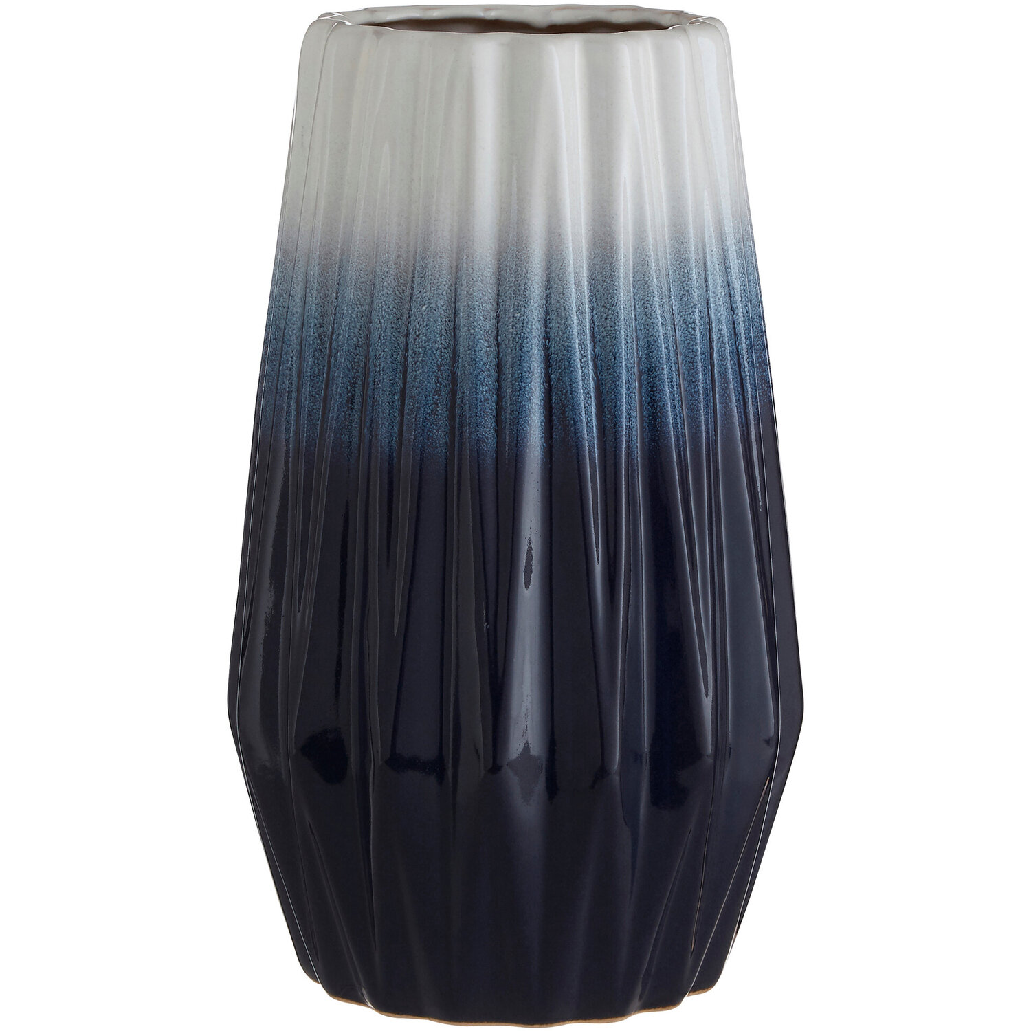 Caldera Dip Dye Effect Tapered Vase - Stoneware 90%,Glaze 10%