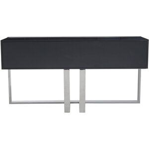 Genoa Grey Gloss Finish Console Table