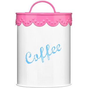 Pink Lace Coffee Canister