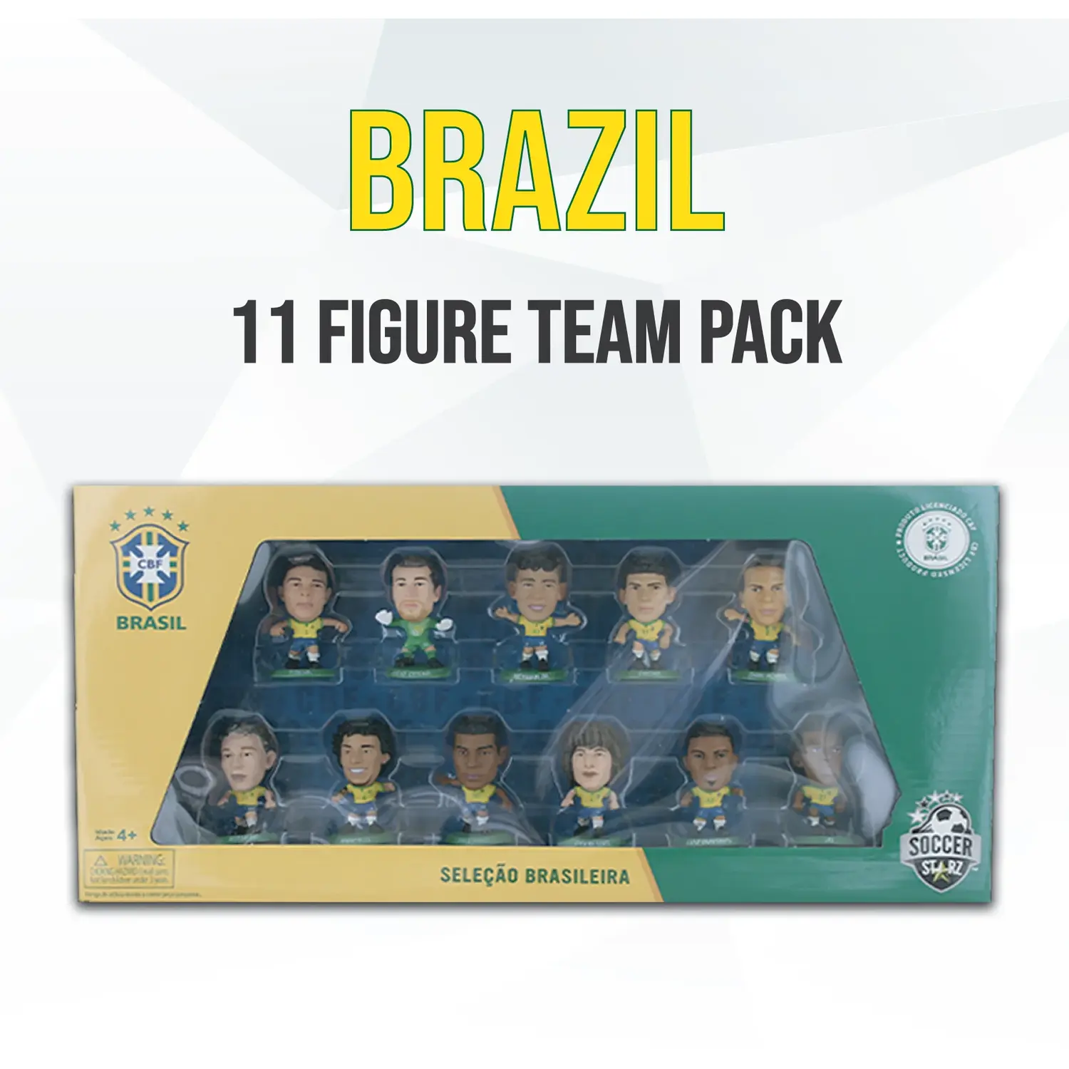 SoccerStarz Brazil 11 Figure Team Pack - Yellow