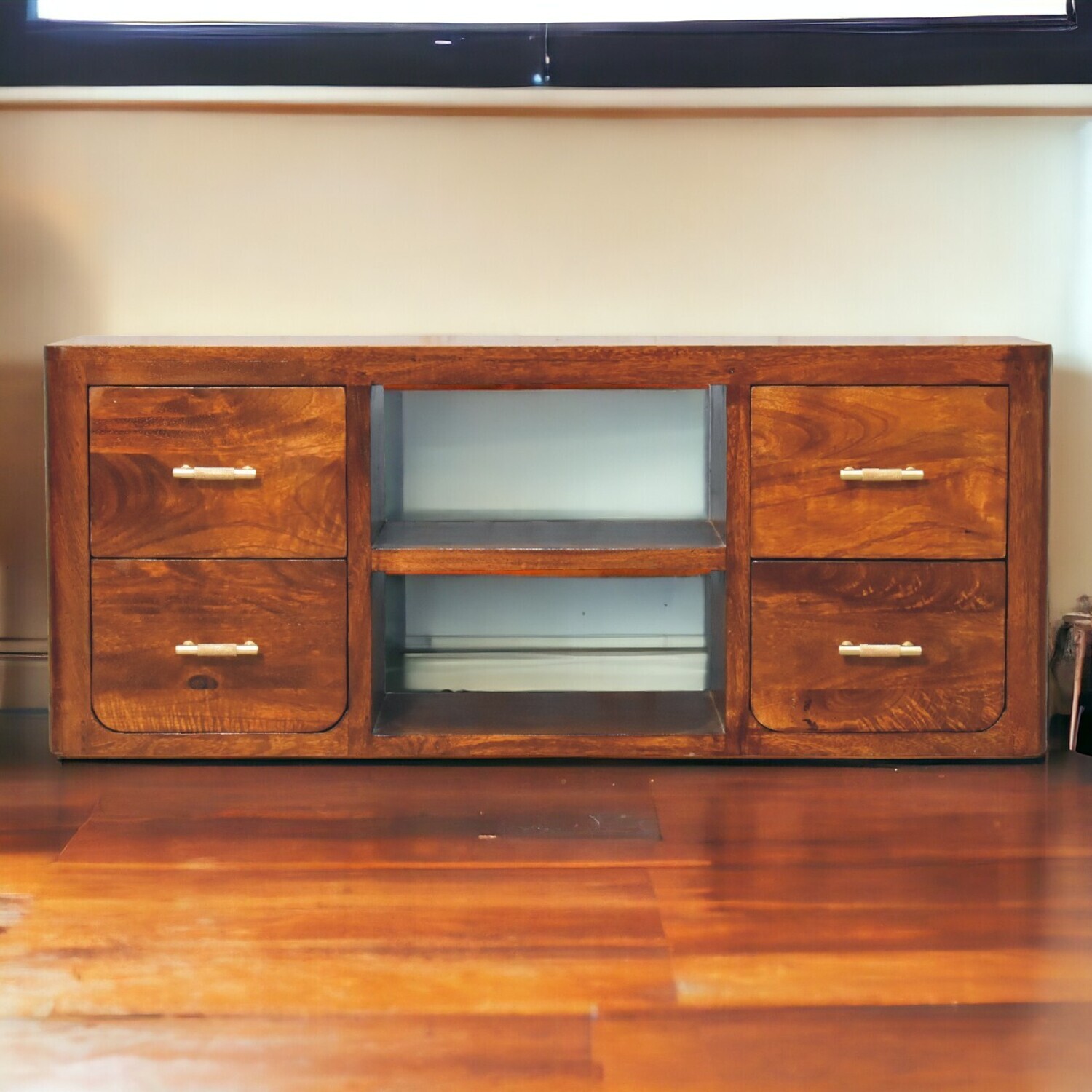 Artisan Furniture Solid Wood Luca Media Unit - Brown