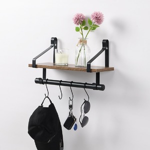 Wall Shelf with Towel Brackets