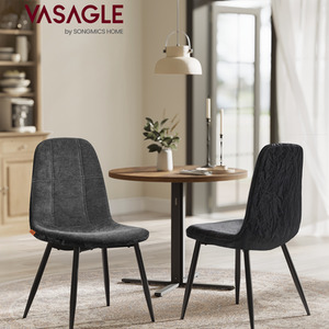 Dining Chairs Set of 2, Kitchen Chairs, Metal Frame