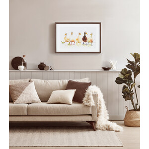 Ducks in Wellies Framed Print